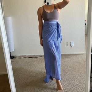 BUFFBUNNY Cayman Cover Up Sarong- Lavendear Bossy Print